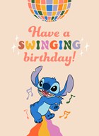 Swinging Birthday Disney Stitch